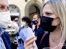 Giornalisti in piazza: oltre cento i giornalisti presenti a Firenze
